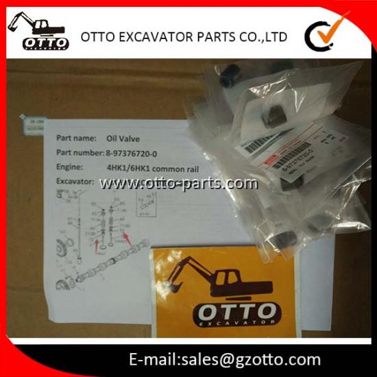 Válvula de aceite ISUZU 8-97376720-0 897376-7200 8973767200 4HK1 ZX200-3