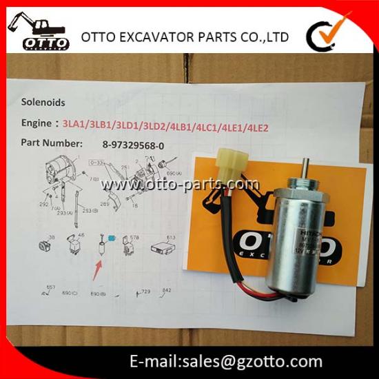Solenoide ISUZU 3LA1 3LB1 3LD1 3LD2 4LB1 4LC1 4LE2 4LE1 8973295680 897329-5680