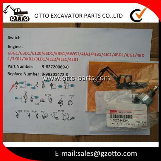 Interruptor ISUZU 6BD1 6SD1 4BD1 4BG1 3KR1 3LD1 9827200690 8982014720