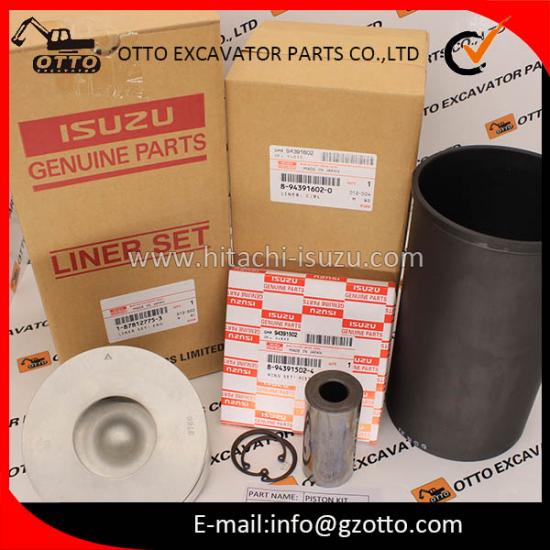 Kit de camisa y pistón para HITACHI ZX330 ZX330-5G ISUZU 6HK1-XQA 1878127750 187812-7750 1-87812775-0 1-87812-775-0
