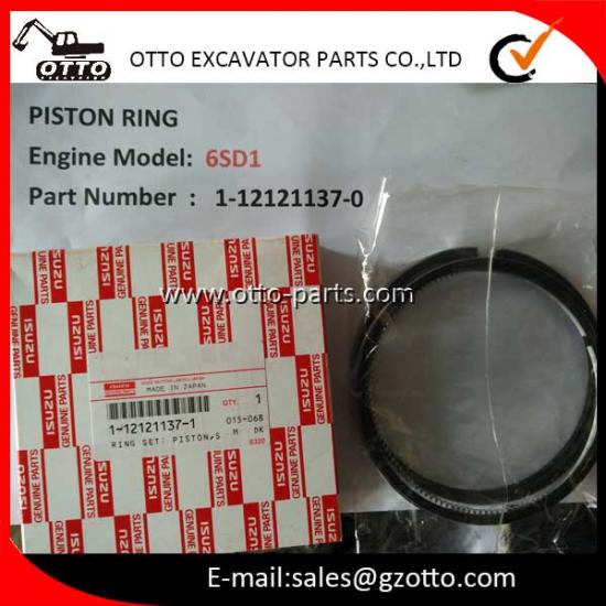 EX350 ISUZU 6SD1 Anillo de pistón 4 anillos 1-12121137-0 112121-1370