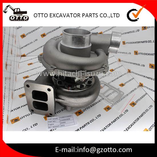 Turbocompresor diésel para motor HITACHI ZX450 ISUZU 6WG1 1144003830 114400-3830, fábrica de China