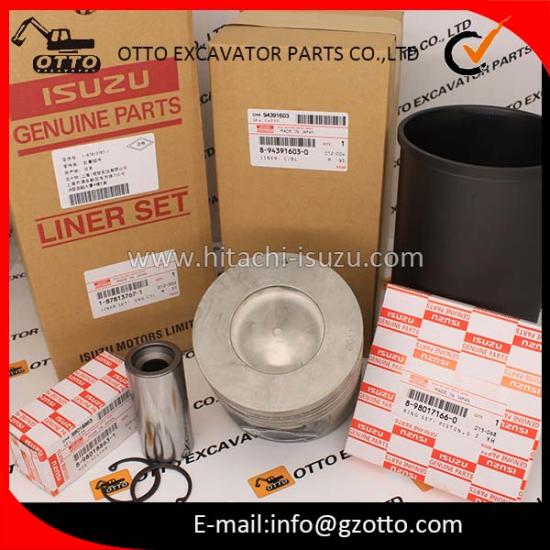 Kit de reparación y reacondicionamiento de camisas de motor diésel ISUZU 4HK1 ZX200-3 1-87813767-1 1878137671