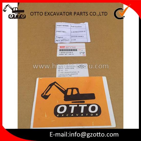 Juego completo de juntas para motor ISUZU 1878123160 187812-3160 1-87812316-0 ZX330 HITACHI ISUZU 6HK1 Piezas