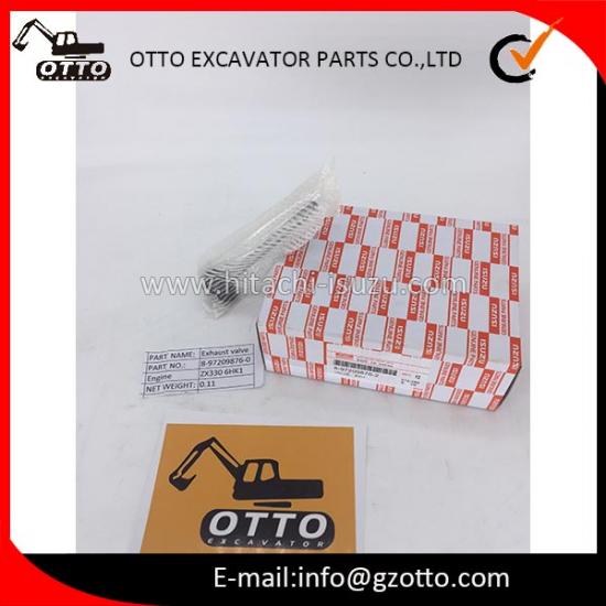 Válvula de escape ISUZU Válvula de salida del motor 8972098760 897209-8760 8-97209876-0 Motor 6HK1