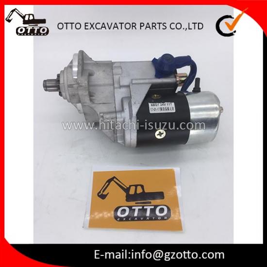 Motor de arranque ISUZU 24 V SH220-3 6BG1 1811004010 181100-4010 1-81100401-0