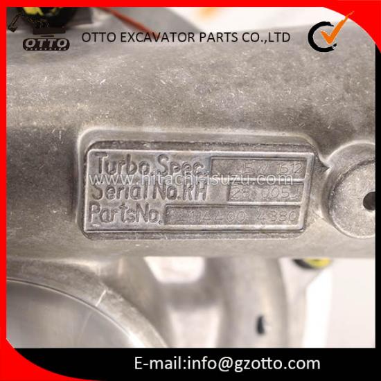 Turbocompresor ISUZU 6HK1 de fábrica china (1144004380, 114400-4380) para HITACHI ZX330-3