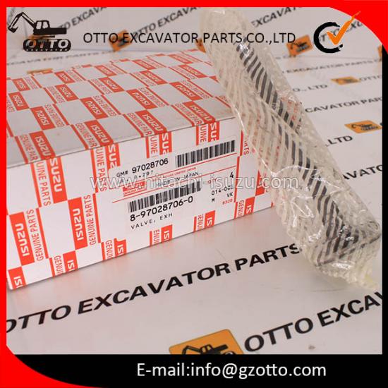 Concesionario Guangzhou Motor ISUZU 6BG1T Válvula de escape 8970287060 897028-7060