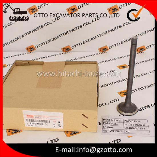 Agente HITACHI China EX400-5 ISUZU FUJI 6RB1 Válvula de escape del motor 1125520280 112552-0280 1-12552028-0