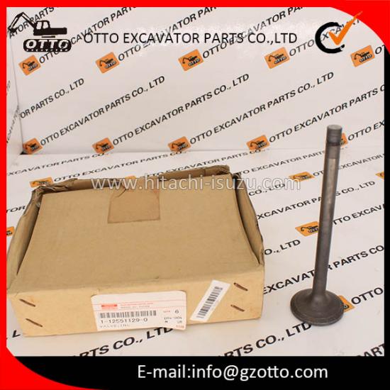 HITACHI EX400-5 ISUZU 6RB1 Piezas originales Válvula de admisión del motor 1125511290 112551-1290 1-12551129-0