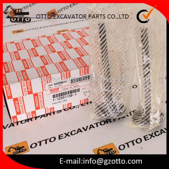 PIEZAS ORIGINALES ISUZU 6BG1T VÁLVULA DE ENTRADA 1125511391 12551-1391 1-2551139-1