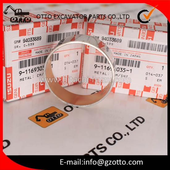 ISUZU JAPAN 6BG1 9116930351 11693-0351 Buje de árbol de levas de metal