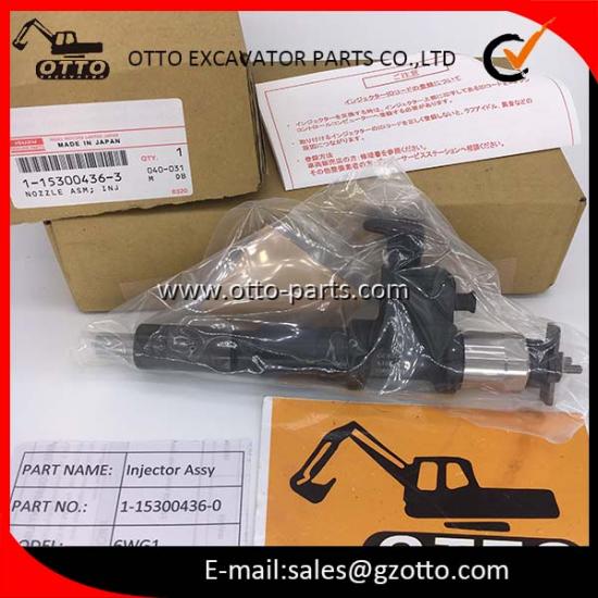 Conjunto de inyector de combustible para ISUZU ZX650-3 6WG1 1-15300436-0 1153004360 115300-4360
