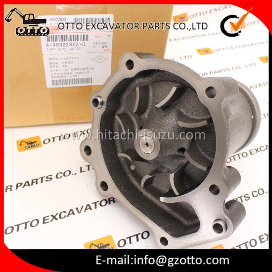 Bomba de agua del motor HITACHI ZX200-3 ISUZU 4HK1 8-98022822-0 8980228220
