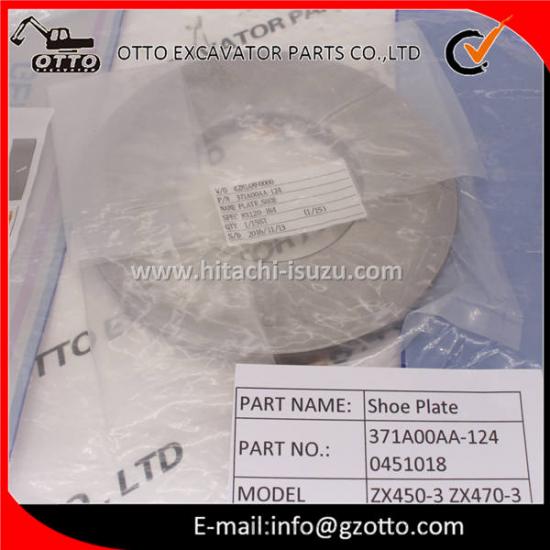 Piezas de bomba hidráulica HITACHI ZX450-3 ZX470-3, placa de zapata, 0451018 371A00AA-124