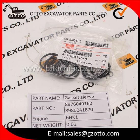 8-98004187-0 8-97604916-0 Junta de boquilla de manguito ISUZU, ISUZU 6HK1 8976049160 8980041870