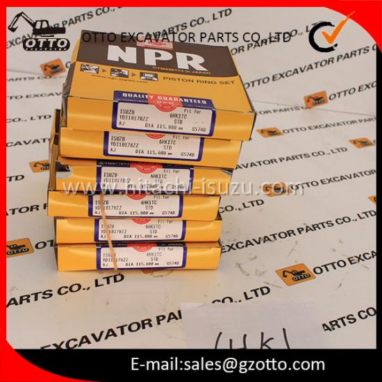 Juego de anillos de pistón NPR de Japón, 115 mm, ZX330, ISUZU 6HK1, 8-94391502-0, 894391-5020