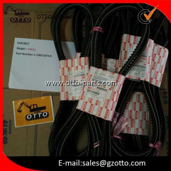 Correa de ventilador de ISUZU 6WG1 ZX450 6UZ1 SH450-3B 1136714730 113671-4730 L=1473