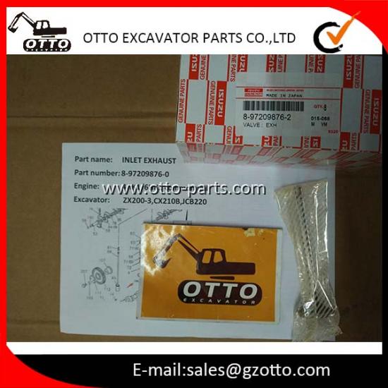 Válvula de escape ISUZU 4HK1 8-97209876-2 8972098762 897209-8762