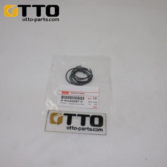 Piezas originales de motor de excavadora OTTO Japón ZX110-3 4JG1 4JG2 4JA1 4JB1 8944606870 8-94460687-0 Anillo de pasador de pistón a presión para Isuzu
