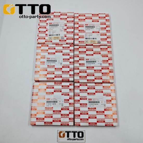Anillo de pistón para excavadora OTTO ZX450 6WG1 6WG1T 1-12121143-0 1121211430 112121-1430 para motor diésel ISUZU.