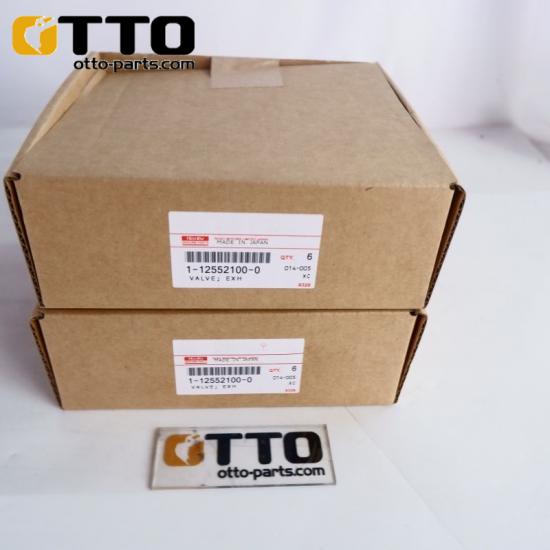 Válvula de escape del motor 6WG1 para excavadora OTTO ZX450-3 (1-12552100-3, 1125521003) para motor Isuzu