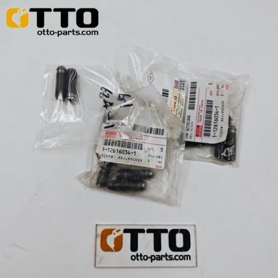 OTTO ZX450 ZX470-3 ZX650 ZX650-3 ZX850 ZX870-3 SH800 CX800B ZX470-3G Excavadora 6WG1T 1-12616034-1 Tornillo de ajuste de balancín para Isuzu