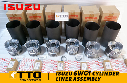 Envío del conjunto de camisa de cilindro del motor Isuzu 6WG1